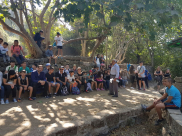 بالصور: الأب قسطنطين نصار ينظم رحلة ترفيهية دينية الى مدينة الناصرة 